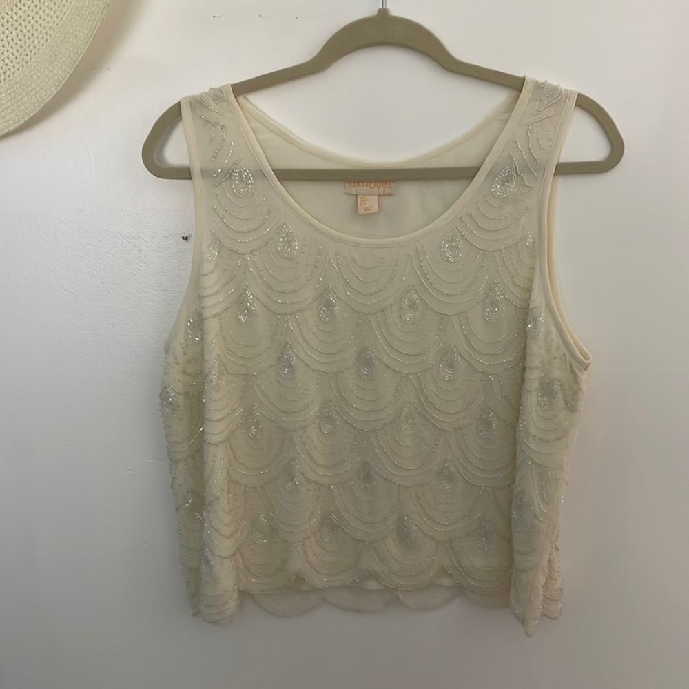 Beaded bridal shirt